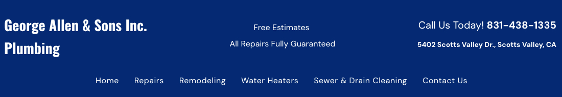 George Allen & Sons Inc, Plumbing